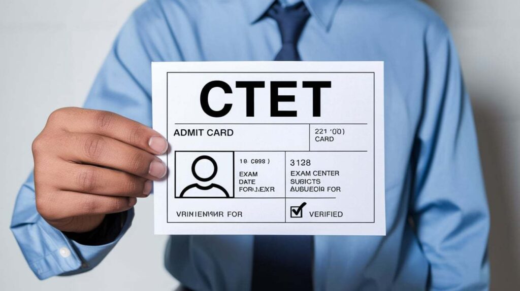 CTET admit card details can be verified