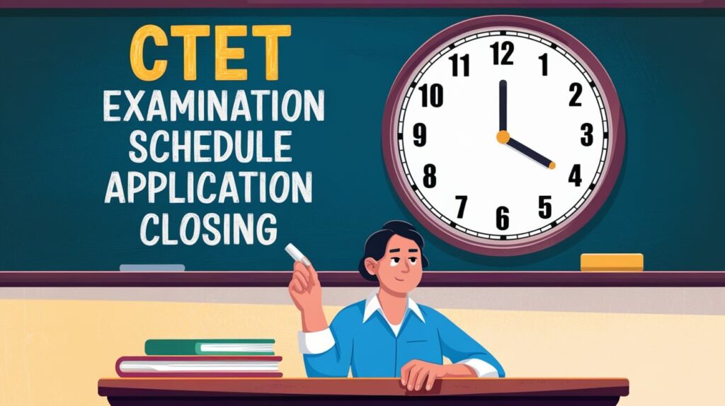 CTET Examination Schedule Application Closing