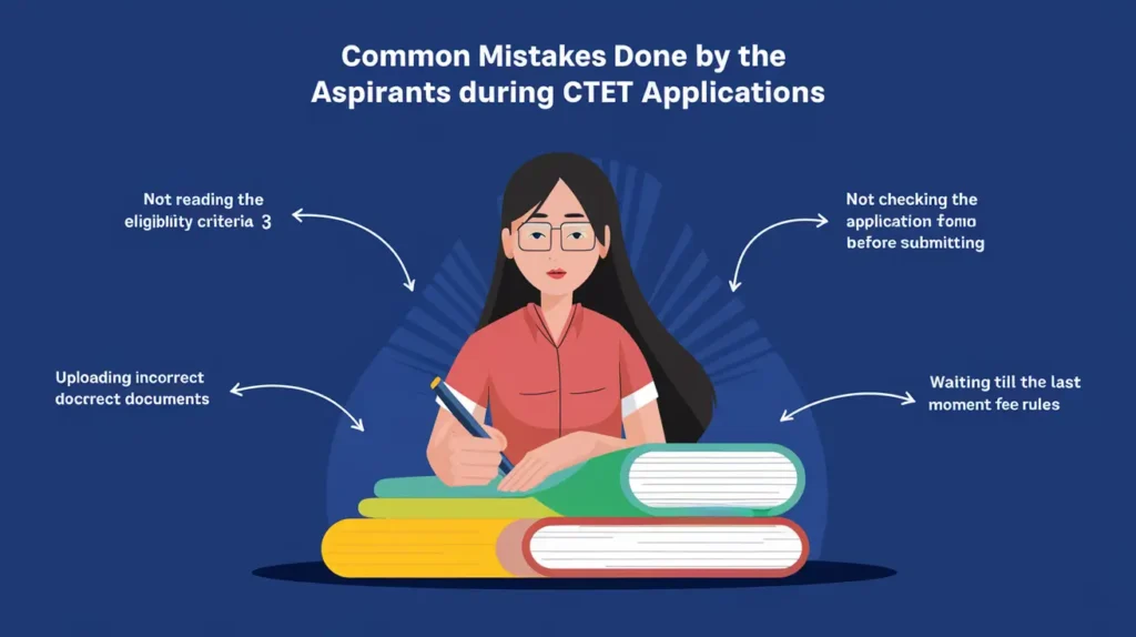 Some of the Common Mistakes Done by the Aspirants During CTET Applications